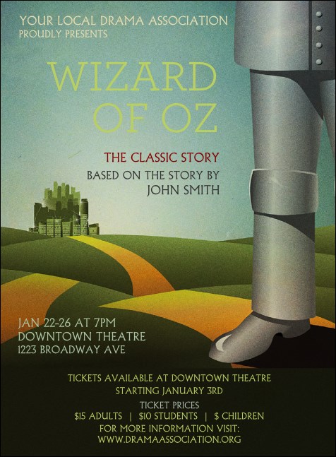 Wizard of Oz Invitation