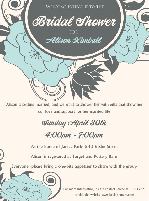 Blue Flower Flyer Product Front