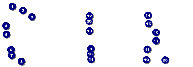 Red Raffle Ticket Front Field Markers