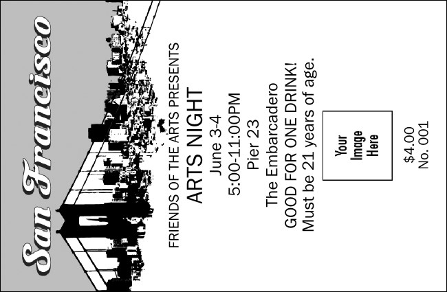 San Francisco Black & White Drink Ticket