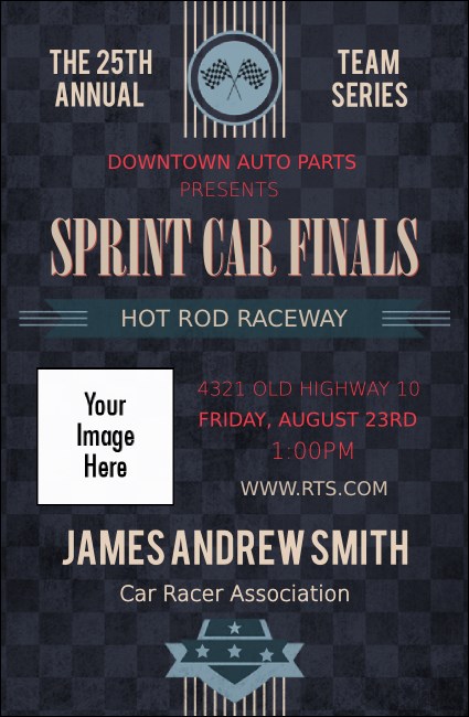 Car Racing VIP Event Badge Small