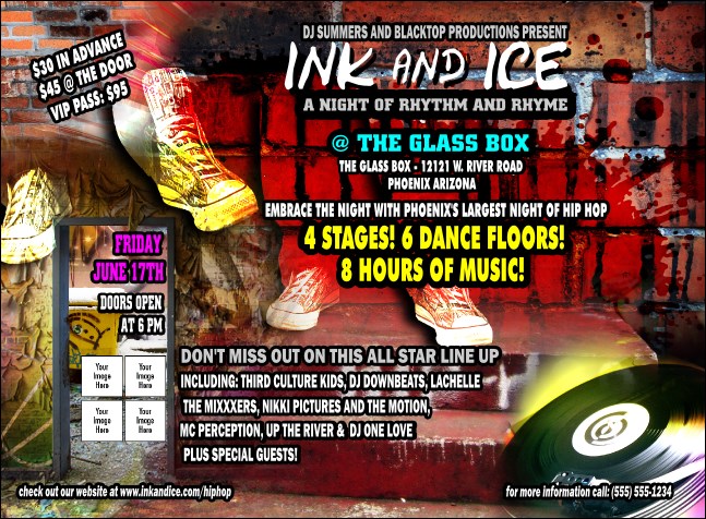 Hip Hop Graffiti Invitation Product Front