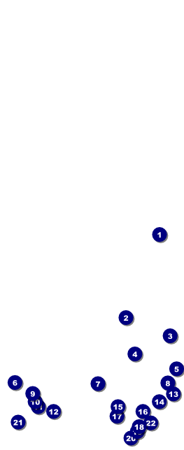 Football Green Table Tent Front Field Markers