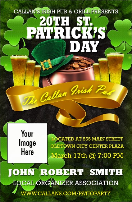 St. Patrick's Day Party VIP Event Badge Small