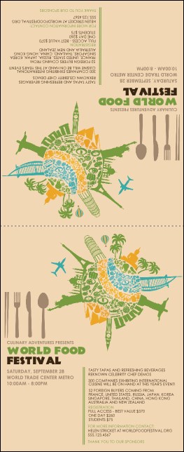 Food Festival 2 Table Tent