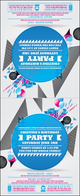 Birthday Geometric Table Tent