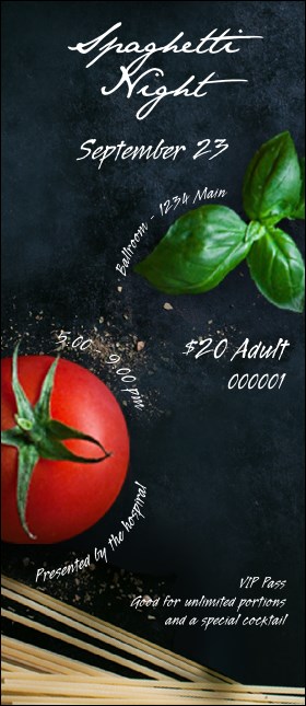 Spaghetti Ingredients VIP Pass Product Front