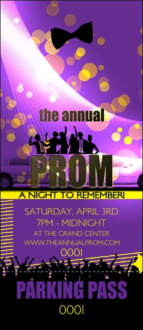 Prom Limo Hang Tag