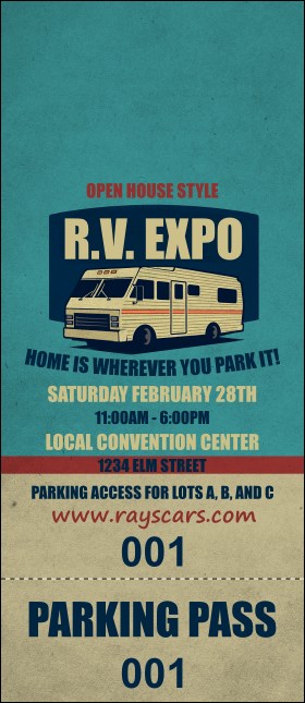 RV Expo Hang Tag Product Front