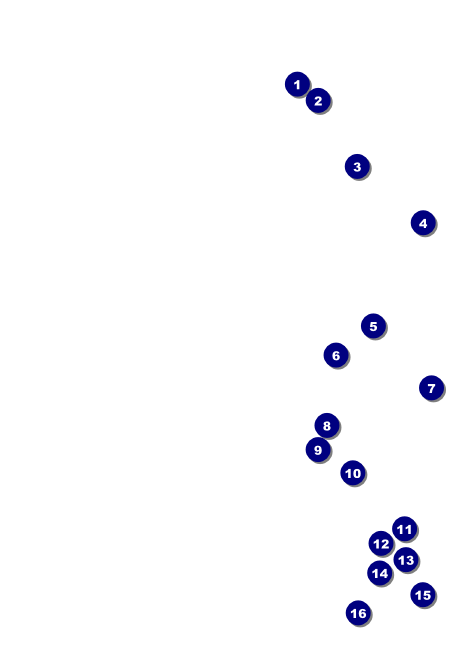 Classic Black Pinstripe Postcard Mailer Front Field Markers