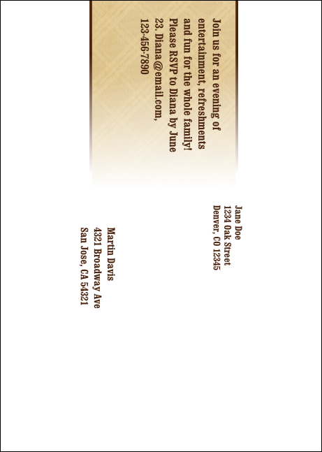 BBQ Vintage  Postcard Mailer Product Back