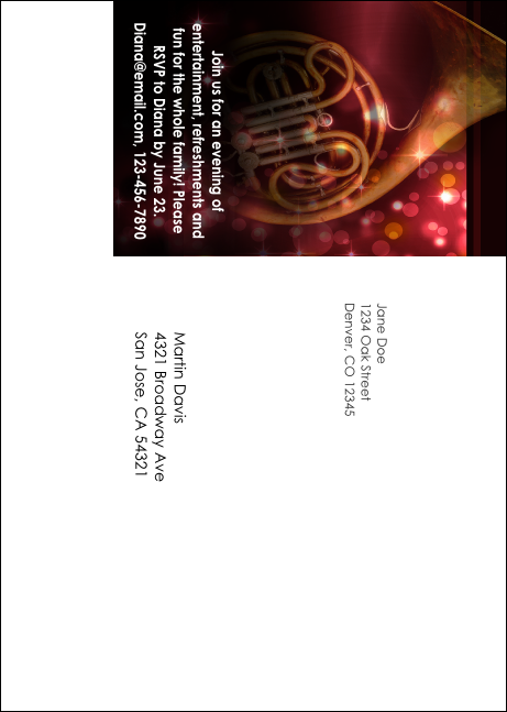 Symphony Holiday Pops Postcard Mailer Product Back