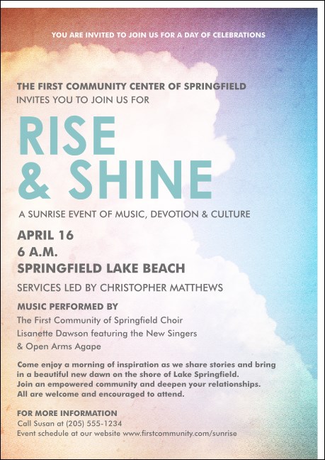 Clouds Postcard Mailer