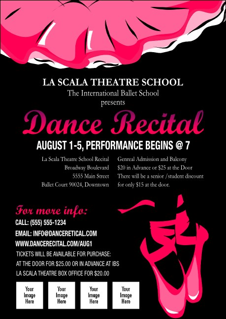 Dance Recital Postcard Mailer