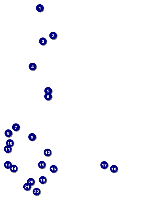 Diamonds Black  Postcard Mailer Front Field Markers