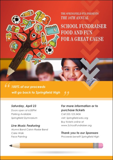 Fundraiser for Education Postcard Mailer