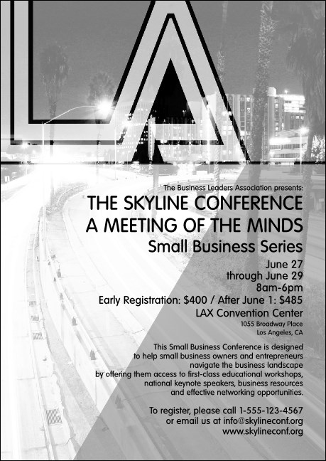 Los Angeles (Black and white) Postcard