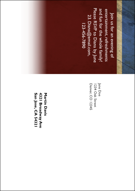 Sailing Postcard Mailer Product Back