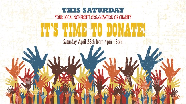 Fundraising Hands Facebook Event Cover