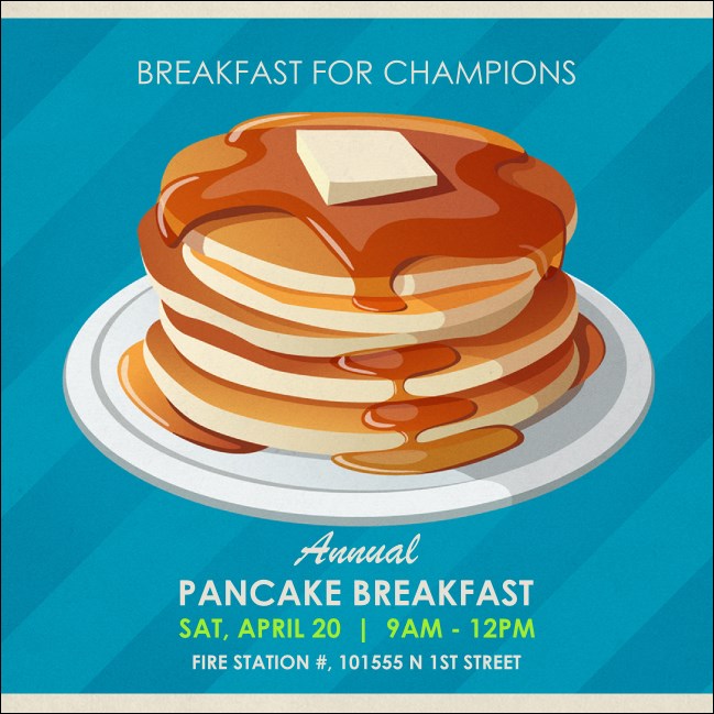 Pancake Stack Instagram Post