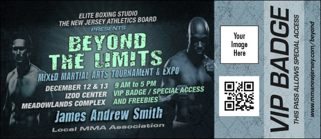 MMA Main Event VIP Event Badge Large VIP Event Badge Large