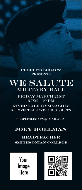 Military Ball - The Salute VIP Event Badge Large