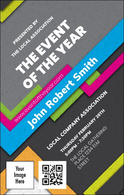 Retro Colors VIP Event Badge Medium