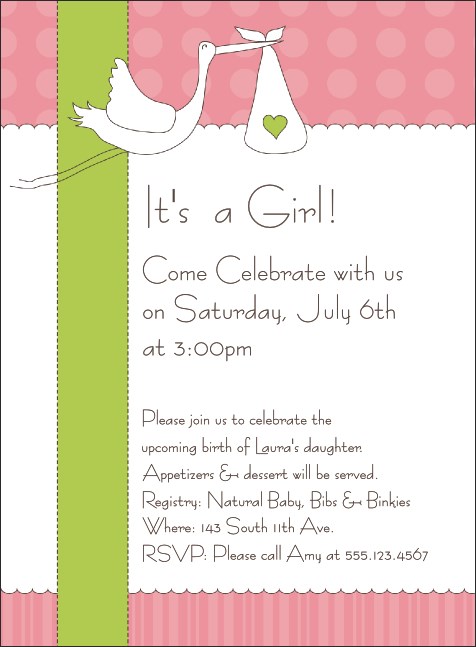 Baby Shower Invite 002 Product Front