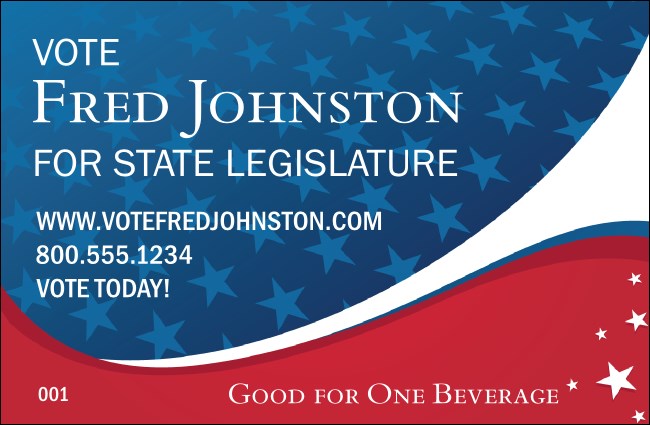 Patriotic Vote Drink Ticket