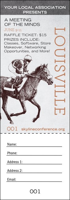 Louisville Raffle Ticket Product Front