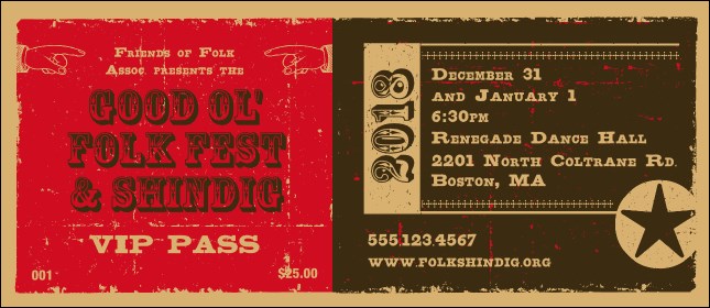 Woodcut VIP Pass Product Front