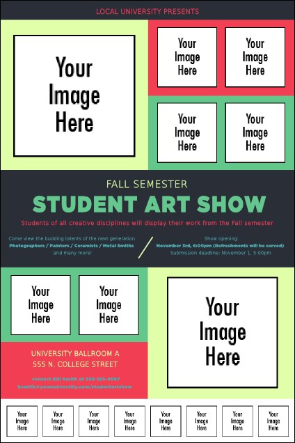 Image Upload Logo Poster Product Front