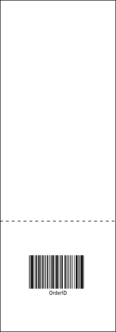 Winter Cut Paper Raffle Ticket Product Back