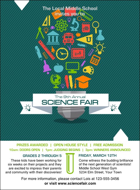 Science Fair Invitation Product Front