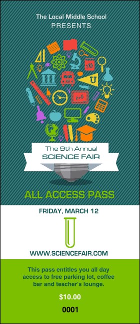 Science Fair VIP Pass Product Front