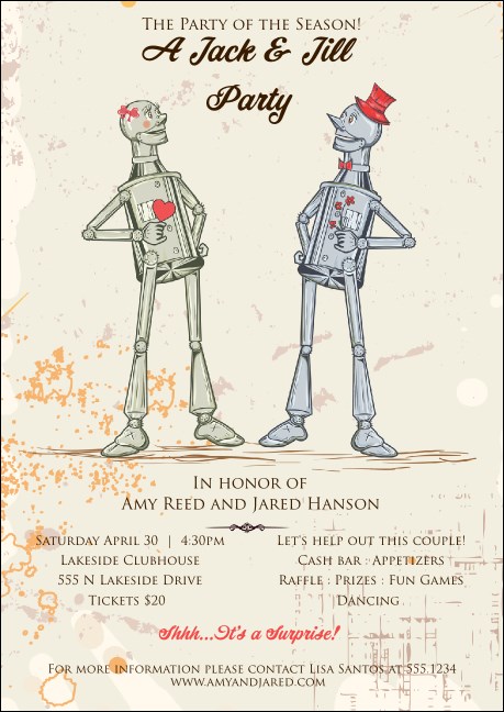 Robot Jack & Jill Club Flyer